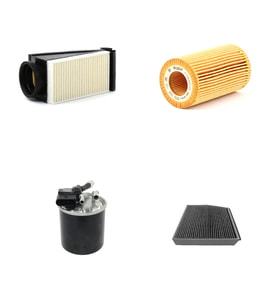 Bosch Filtre Bakım Seti Mercedes GLC 220 D 170 Beygir XC253 2015-2019 Hava + Yağ F + Yakıt F. + Polen Bosch