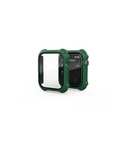 Apple Watch 7 45mm Uyumlu Tank Zırh Kasa ve Mat Görünümlü Ekran Koruyucu Zore Watch Gard 11 (Koyu Yeşil)