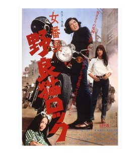 Stray Cat Rock Japanese Film Poster Tablo Ahşap Poster Dekoratif