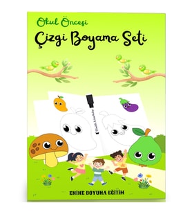 Okul Öncesi Çizgi Boyama Seti (2 Kitap)