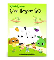 Okul Öncesi Çizgi Boyama Seti (2 Kitap)