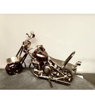 MASA ÜSTÜ HARİKA SÜS METAL  MOTOSİKLET .HARİKA EĞLENCELİK GÖRÜNTÜ..