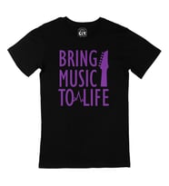 Bring Music To Life Siyah Tişört
