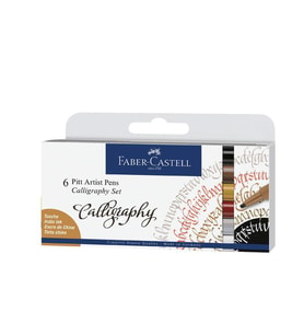 Faber Castell Pitt Kaligrafi Kalem Seti 6'lı 167506 