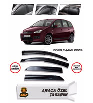 Ford C-Max Cam Rüzgarlığı 4lü 2005-2010 Arası (Siyah)
