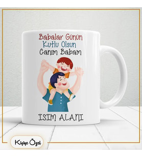 Babalar Günü Özel Hediye Çay Kahve Kupa Bardak-baba17
