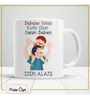 Babalar Günü Özel Hediye Çay Kahve Kupa Bardak-baba17