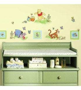 RMK1630SCS RM – Disney Winnie Puuh duvar dövmesi, PVC, renkli, 29 x 13 x 2,5 cm