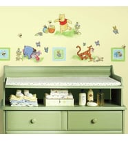 RMK1630SCS RM – Disney Winnie Puuh duvar dövmesi, PVC, renkli, 29 x 13 x 2,5 cm