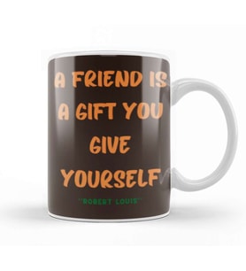 Friendship Quotes DAY ideas LOVE Gift Robert Louis Kupa Bardak Porselen