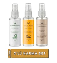 Bursa Şehir Kolonyaları, 120 ml Sprey Karma Kolonya Set, Altın Limon, Yeşil Beyaz, İpek Yolu