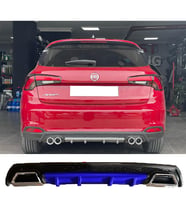 Fiat Egea Hb Mavi Difüzör Çiftli Kare Egzoz Görünümlü D Tip Difizör