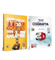 Benim Hocam 2023 TYT Coğrafya Konu ve 3D Soru Bankası Seti 2 Kitap