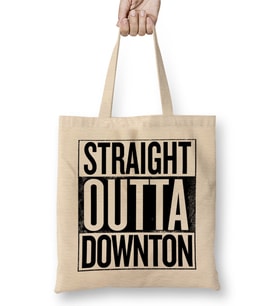 Straight Outta Downton Abbey Bez Çanta Uzun Saplı