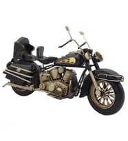 Dekoratif Metal Cruiser Motosiklet (Siyah)