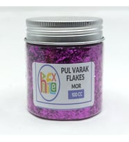 PUL VARAK GİLDİNG FLAKES SANATSAL İNCE TANECİKLİ KIRPIK FOLYO EPOKSİ REÇİNE NAİL ART 100 CC MOR