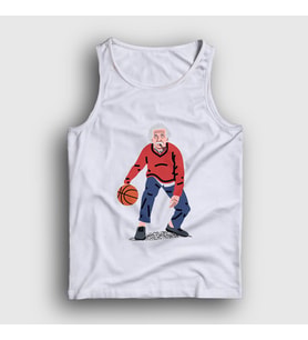 Presmono Unisex Beyaz Basketball Basketbol Albert Einstein Atlet 330488tt