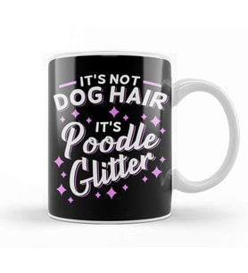 Poodle Mom Design Kupa Bardak Porselen
