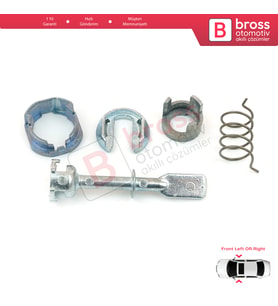VW Polo 6N1 N2 İçin Ön Kapı Kilidi Tamir Takımı 6N0837223A 58 mm