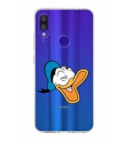 Xiaomi Redmi Note 7 Pro Uyumlu Kapak Donald Duck Tasarımlı Şeffaf Silikon Kılıf