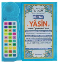 Sesli Yasini Şerif Ögreten Cihaz Sesli Yasin Kitaplı Mavi