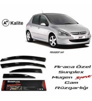 Peugeot 307 Mugen Cam Rüzgarlığı 2000-2014 arası 4'lü Sunplex (Beyaz)