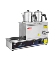 Armeka Çay Kazanı Sanayi Tipi Çaymatik Platin 20 Litre Pleytli Kahveci Kazanı Kahve Ve Çay Ocağı