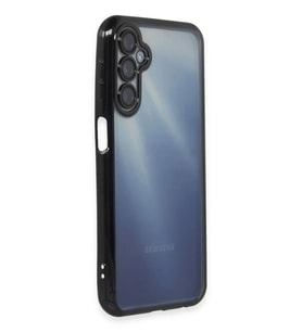 Newface Samsung Galaxy A15 4G Kılıf Razer Lensli Silikon - Siyah