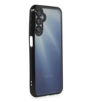 Newface Samsung Galaxy A15 4G Kılıf Razer Lensli Silikon - Siyah