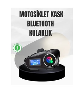 Su Geçirmez Bluetooth 5.3 Kask Kulaklığı 1000mAh Bataryalı