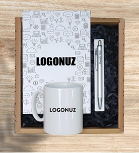Kişiye Özel Kurumsal Hediye,  Kupa Bardak, Defter