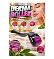Titanyum Uçlu Derma Roller 540 İğneli 1 mm Cilt Bakım Aparatı