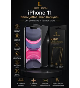 iPhone 11 Nano Şeffaf Ekran Koruyucu