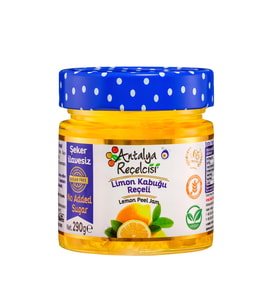 Antalya Reçelcisi Limon Kabuğu Reçeli 290g Şekeri Meyveden