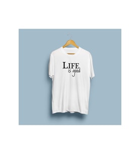 Oversize Hayat güzel yazılı unisex T-shirt