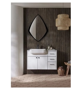 Fawdecor Baklava Model Dekoratif Duvar Aynası, Modern Eşsiz Ayna, Tam Boy Ayna, Modern Ev Aynası M2