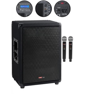 Lastvoice LPS-15MA Mikrofonlu Portatif Ahşap Kabin Hoparlör 15 İnç 1000W