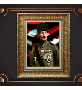 ÖZEL SERİ ALTIN VARAKLI ATATÜRK TABLO S1023