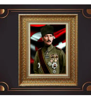ÖZEL SERİ ALTIN VARAKLI ATATÜRK TABLO S1023
