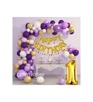 Çıtıpıtıstore Mor 1 Yaş Balon Seti