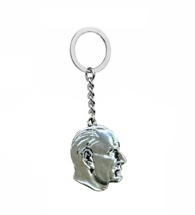 Atatürk Büst Figürlü Metal Unisex Anahtarlık