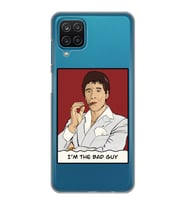 Samsung Galaxy M22 Uyumlu Scarface Tony Montana Tasarımlı Şeffaf Telefon Kılıfı