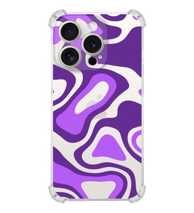 PrintiFy Apple iPhone 15 Pro(Kamera Korumalı) Uyumlu Köşe Korumalı Renkli Desen Kılıf