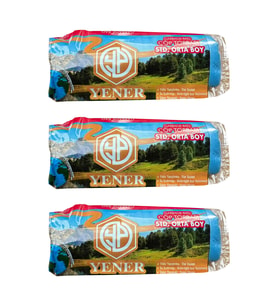 Yener Mavi Orta Boy Çöp Torbası Poşeti - 2 Kat - 55x60 Cm. - 20 Adetlik 3 Rulo