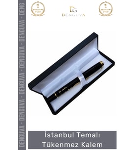 #Kalem Model 2 Hediye Ofis Okul Hatıra Prestijli Dekoratif Şık İstanbul Temalı Tükenmez Kalem