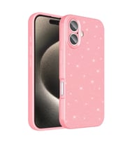 Apple iPhone 16 Kılıf Kamera Korumalı Simli Lüks Zore Koton Kapak