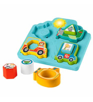 Fisher-Price Sesli ve Işıklı Arabalar Puzzle HRP31