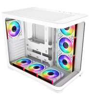 GAMEBOOSTER 850W 80+ BRONZE GB-G2852W-850W 7-FANLI GAMING MID-TOWER PC KASASI BEYAZ