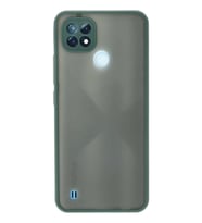 Realme C21 Kılıf Montreal Silikon Kapak - Yeşil