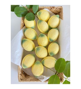 Köpüren Limon Banyo Topu / Nem Bombası / Pedikür Topu 3 Adet 100 Gr